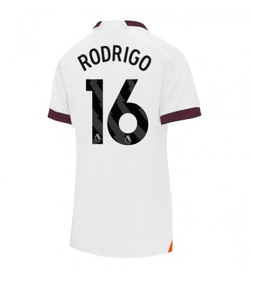 Manchester City Rodri Hernandez #16 Replica Away Stadium Shirt for Women 2023-24 Short Sleeve